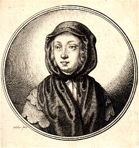 Wenceslas Hollar - Woman wearing a dark hood