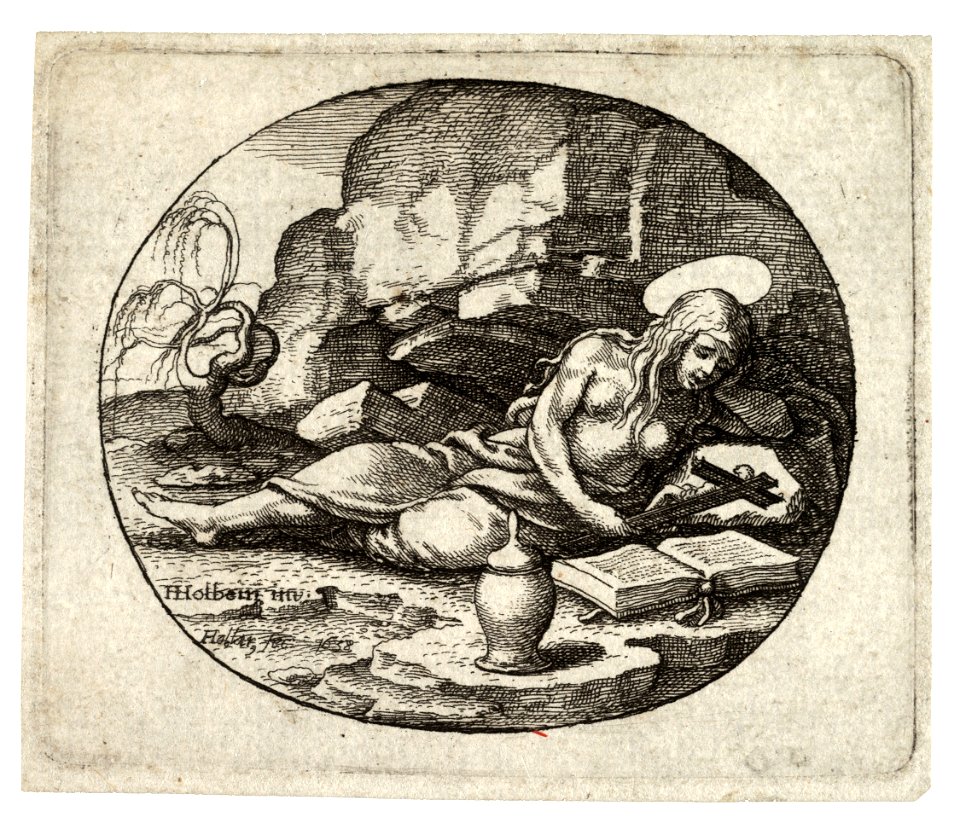 Wenceslas Hollar - The penitent Magdalen, after Holbein