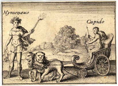 Wenceslas Hollar - The Greek gods. Hymen. Free illustration for personal and commercial use.