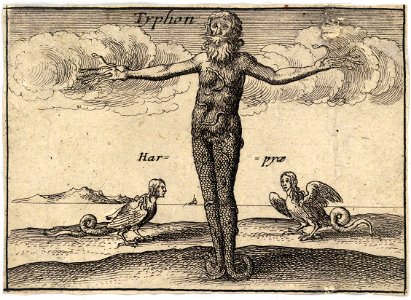 Wenceslas Hollar - The Greek gods. Tryphon. Free illustration for personal and commercial use.