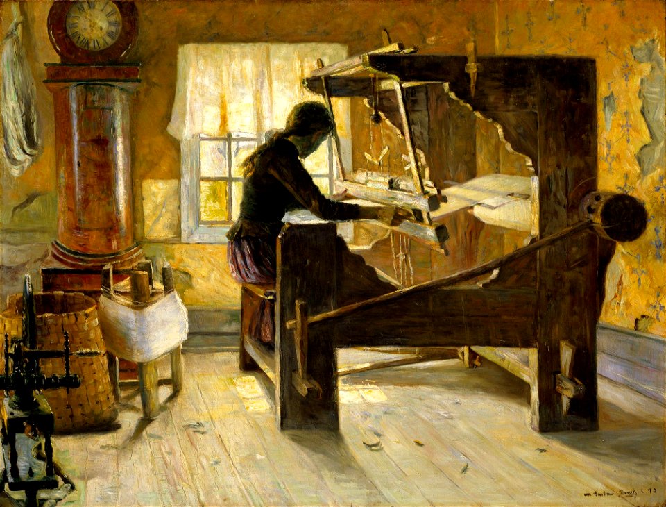 Gustav Wentzel - At the Loom - NG.M.00866 - National Museum of Art, Architecture and Design