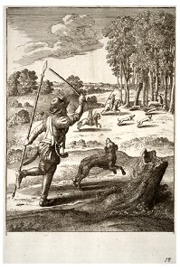 Wenceslas Hollar - The old hound and his master