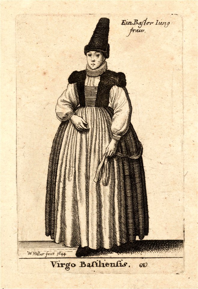 Wenceslas Hollar - Virgo Basiliensis (State 2)