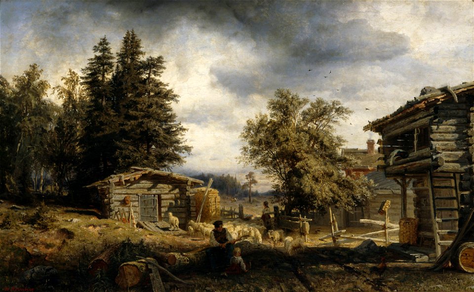 Werner Holmberg - Cottage in Kuru - A I 94 - Finnish National Gallery