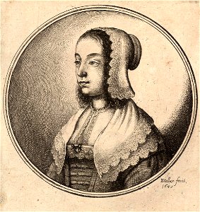 Wenceslas Hollar - Woman wearing a white kerchief 2