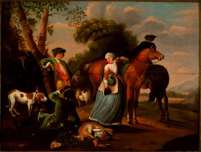Wenzel Ignaz Prasch - Resting on a hunt - 184537 MNW - National Museum in Warsaw