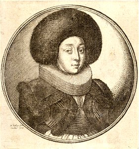 Wenceslas Hollar - Woman with a round fur cap