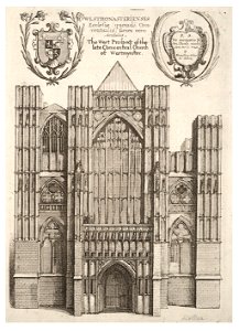 Wenceslas Hollar - Westminster Abbey. West front (State 4)