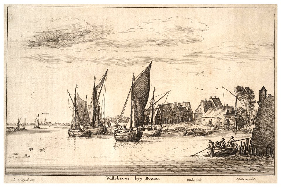 Wenceslas Hollar - Willebroeck bey Boom (State 2)
