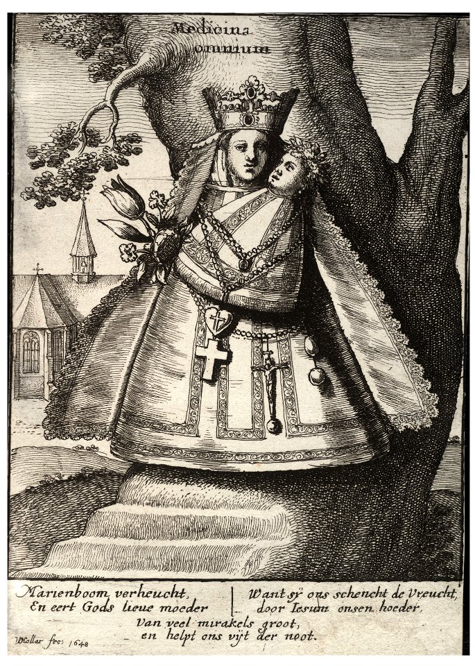 Wenceslas Hollar - The Virgin of Cleves (State 1)