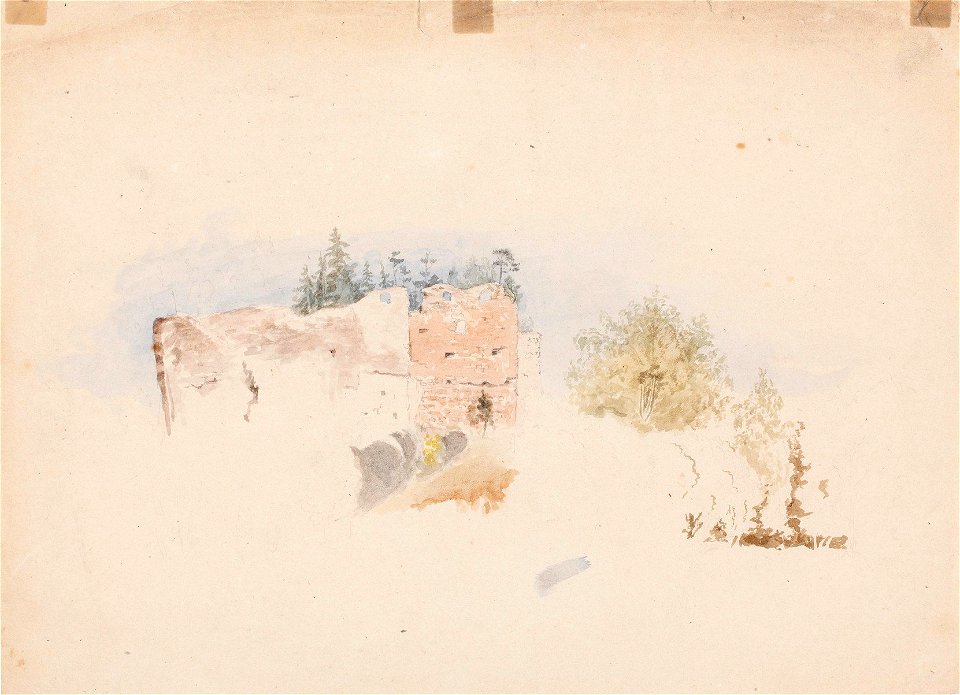 Werner Holmberg - Raaseporin linnan rauniot - A I 472-20 - Finnish National Gallery