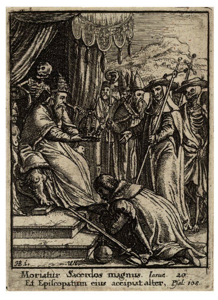 Wenceslas Hollar - The Pope (State 2)