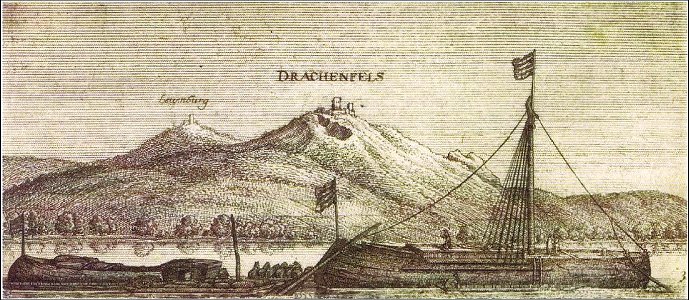Wenzel Hollar Drachenfels and Löwenburg about 1650