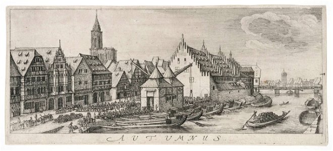 Wenzel Hollar, les Quatre saisons, l'Automne, eau-forte, vers 1630.