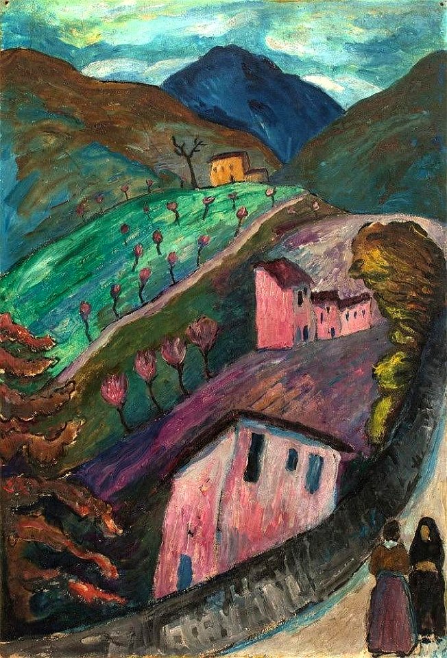 Marianne von Werefkin - Berglandschaft bei Oschwand (1915-17)