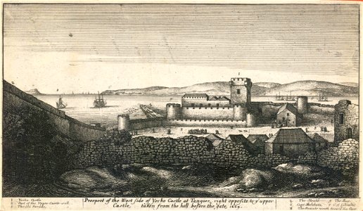 Wenceslas Hollar - The W. side of York castle (State 2)