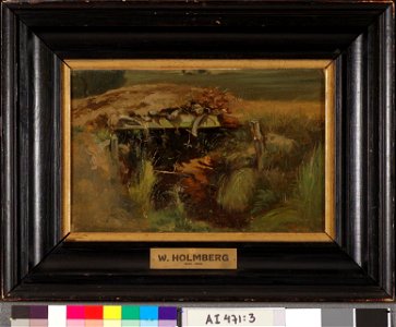 Werner Holmberg - Ojan yli johtava silta, harjoitelma - A I 471-3 - Finnish National Gallery