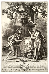 Wenceslas Hollar - Venus brings Aeneas his weapons (State 4). Free illustration for personal and commercial use.