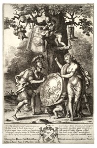 Wenceslas Hollar - Venus brings Aeneas his weapons (State 4)