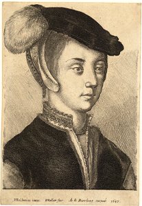 Wenceslas Hollar - Young woman with a cap and feather (State 1)