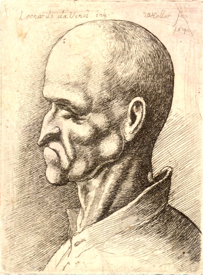 Wenceslas Hollar - Woman with protruding lower lip and curly hair