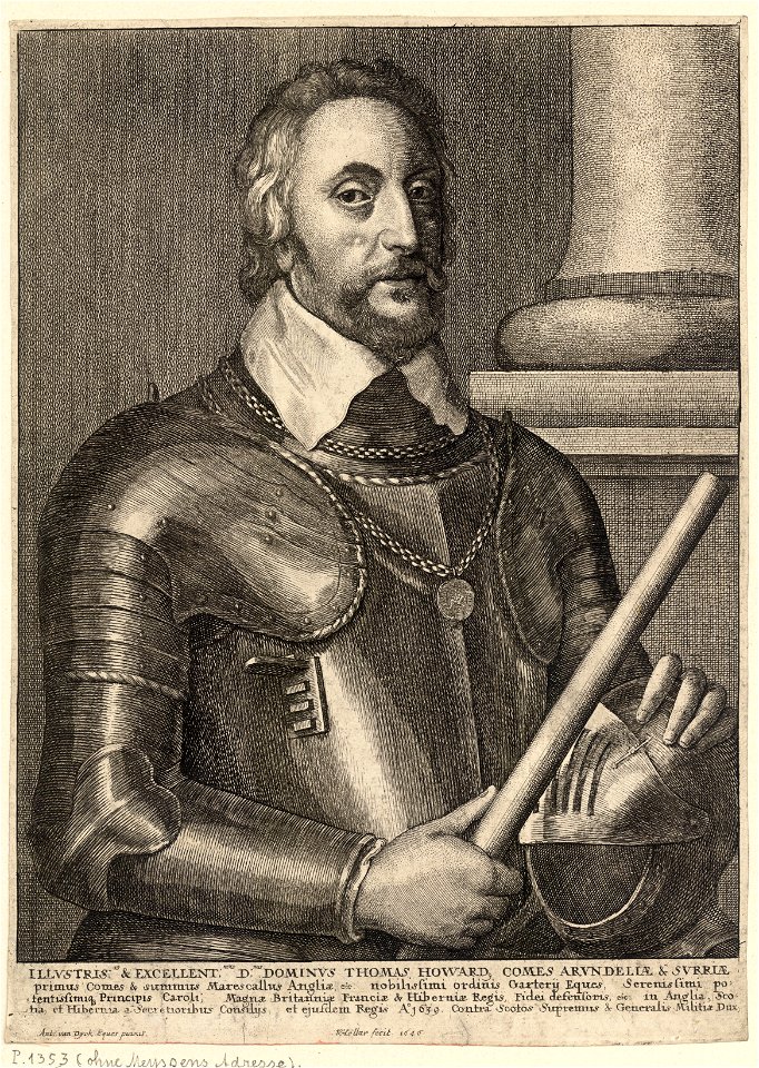 Wenceslas Hollar - Thomas, Earl of Arundel (State 2)