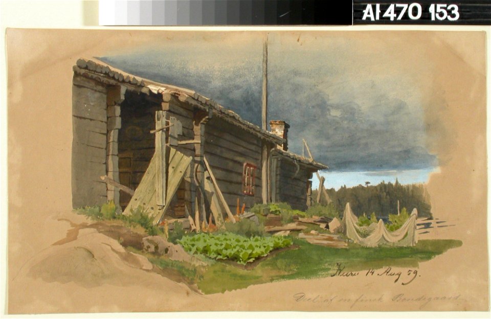 Werner Holmberg - Talonpoikaistalo - A I 470-153 - Finnish National Gallery