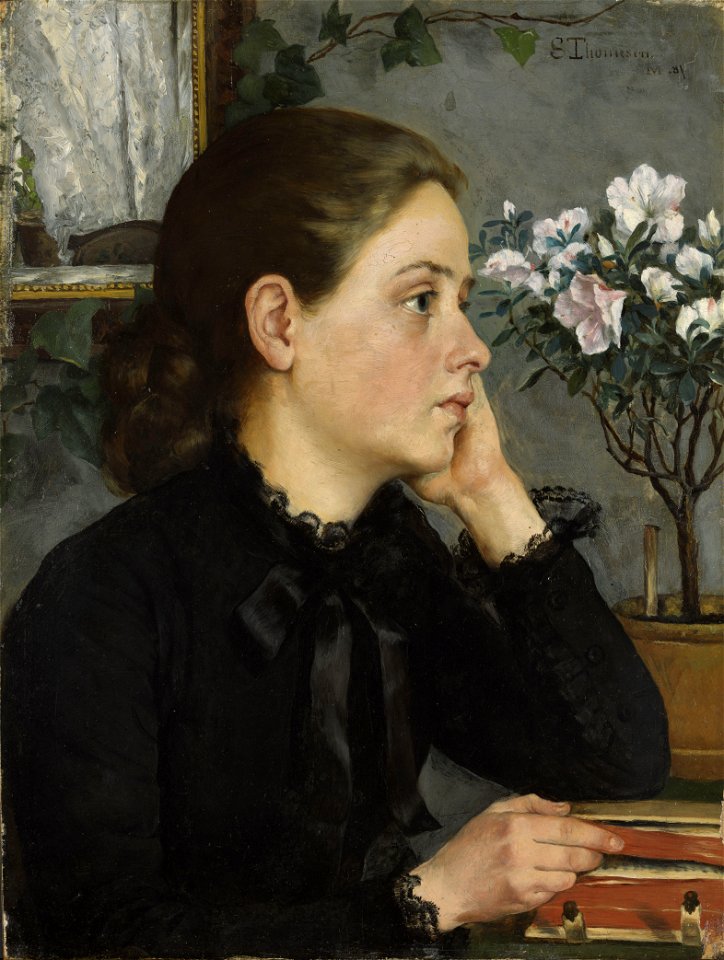 Sofie Werenskiold - Thoughtful - NMK.2019.0549 - National Museum of Art, Architecture and Design