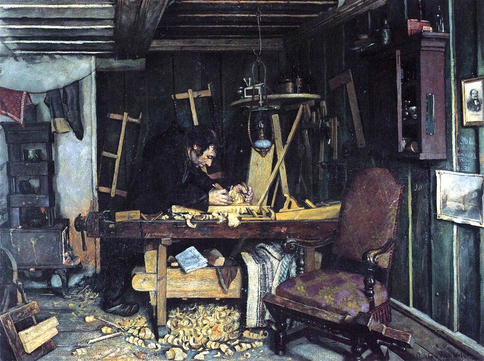 Snekkerverksted 1881 gustav wentzel