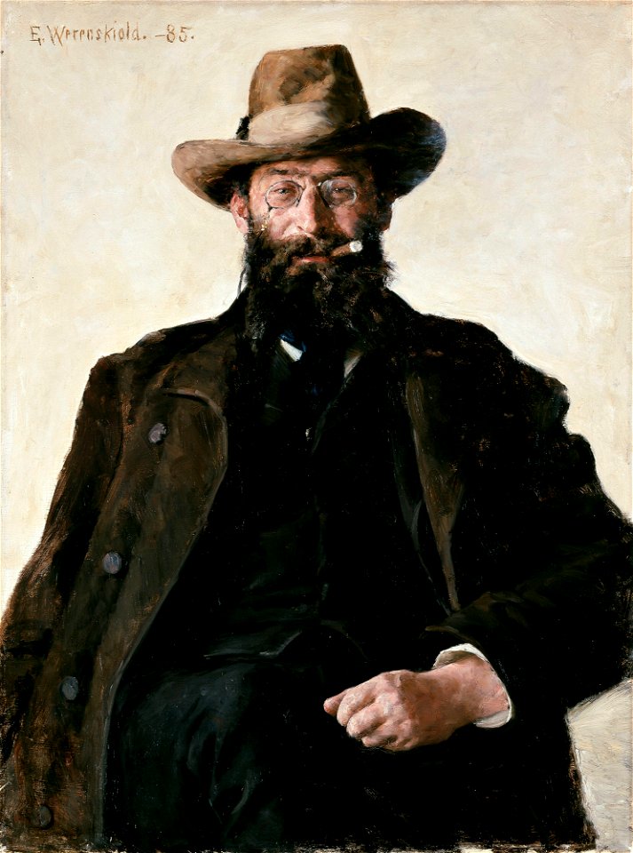 Erik Werenskiold - Portrait of Professor Amund Helland - NG.M.00781 - National Museum of Art, Architecture and Design