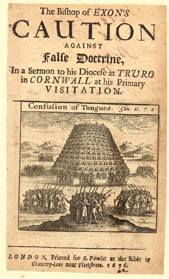 Wenceslas Hollar - Tower of Babel (State 1)