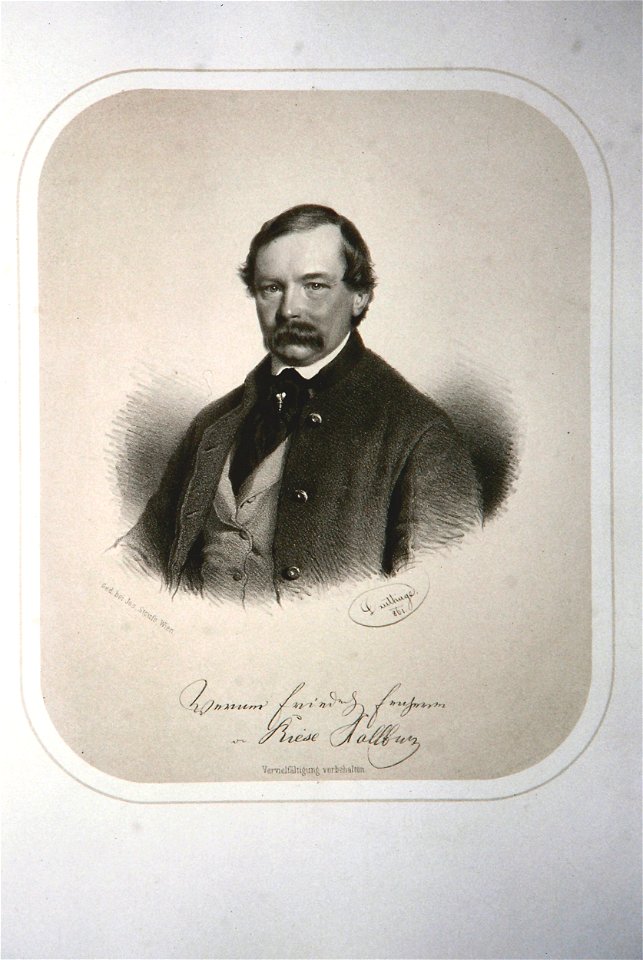 Werner Friedrich von Riese-Stallburg Litho