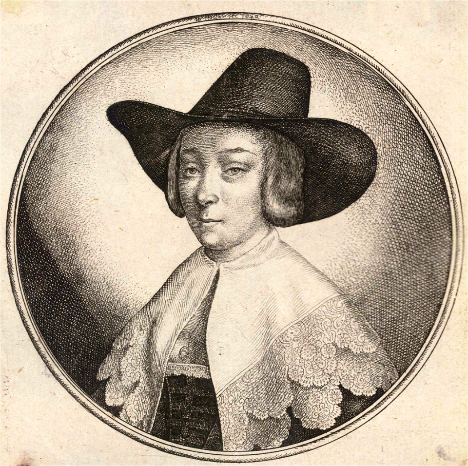 Wenceslas Hollar - Woman with high crowned hat