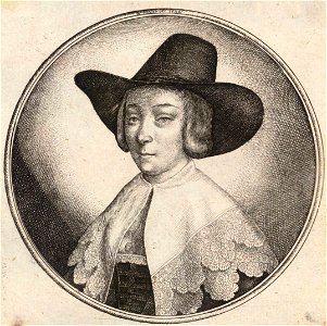 Wenceslas Hollar - Woman with high crowned hat
