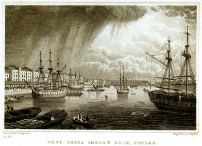 West India Import Dock, Poplar RMG PU1436