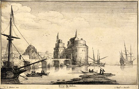 Wenceslas Hollar - Tyre near Sidon (State 1)