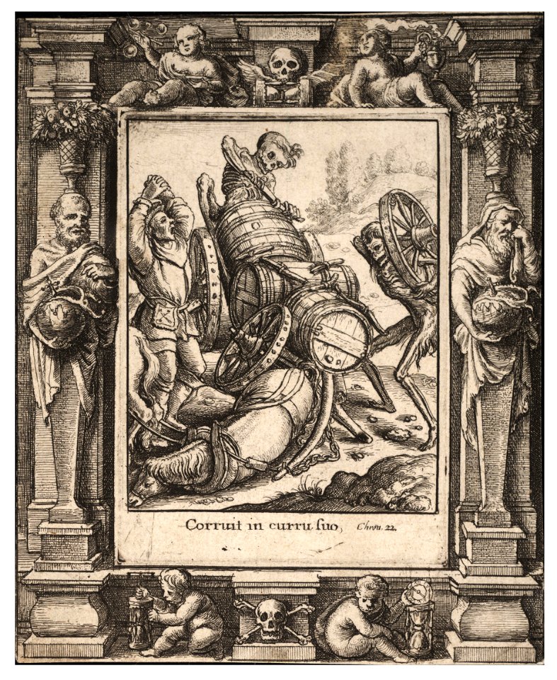 Wenceslas Hollar - Waggoner (State 1)