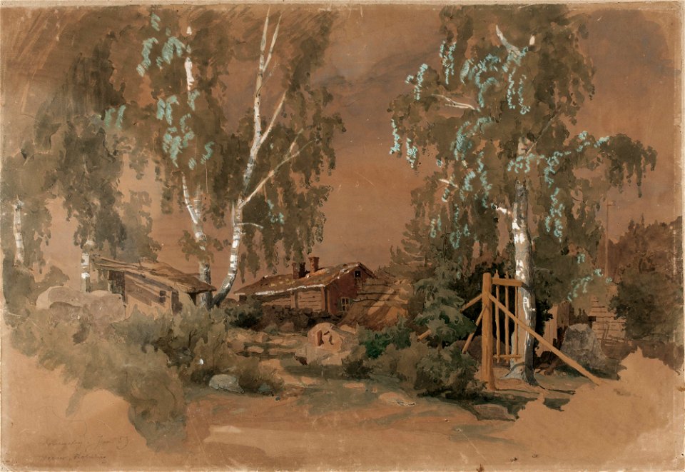 Werner Holmberg - Tuomarinkylä - A II 991 - Finnish National Gallery