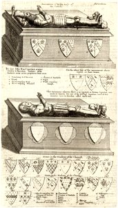 Wenceslas Hollar - Wyard and Walsh (monument) (State 2)