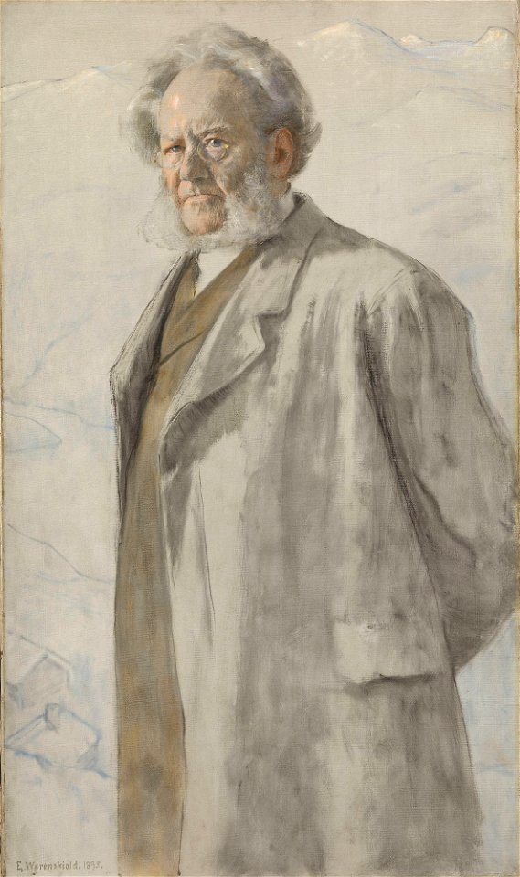 Erik Werenskiold - Portrait of the Poet Henrik Ibsen - NG.M.04206 - National Museum of Art, Architecture and Design