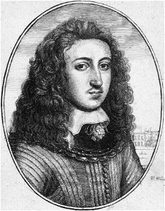 Wenceslas Hollar - Young man with long hair (State 1). Free illustration for personal and commercial use.