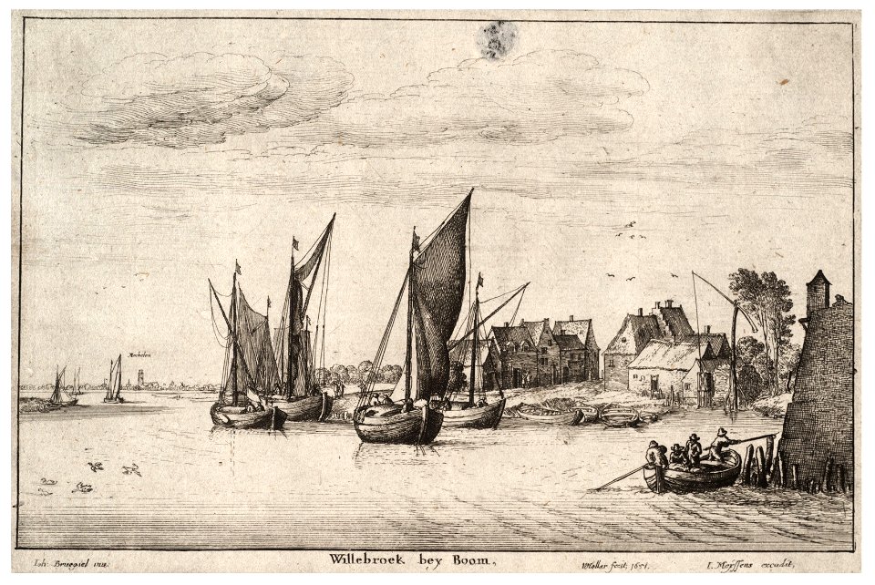 Wenceslas Hollar - Willebroeck bey Boom (State 1)