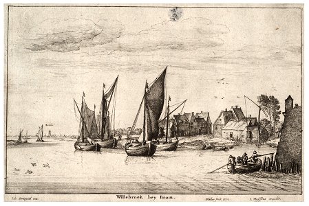 Wenceslas Hollar - Willebroeck bey Boom (State 1). Free illustration for personal and commercial use.