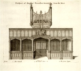 Wenceslas Hollar - Windsor. St George's Chapel. Choir screen