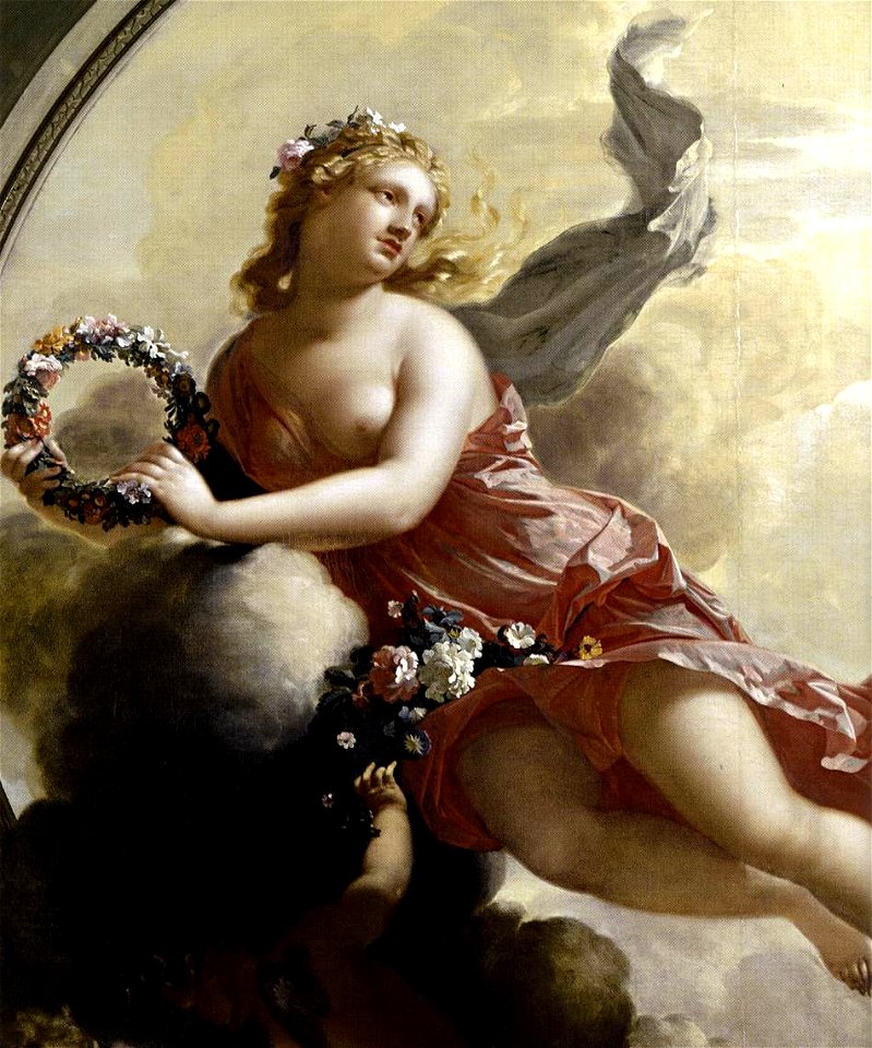 Werff, Adriaen van der - Flora with Putti Strewing Flowers - 1696
