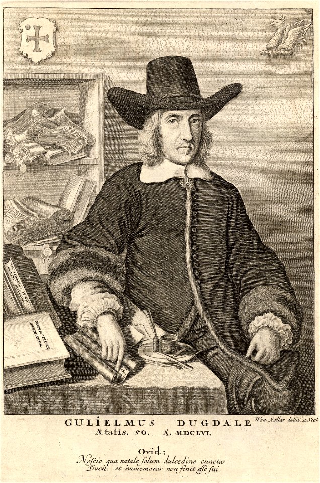 Wenceslas Hollar - William Dugdale (State 5)