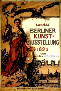Werbeplakat Grosse Berliner Kunstausstellung 1893