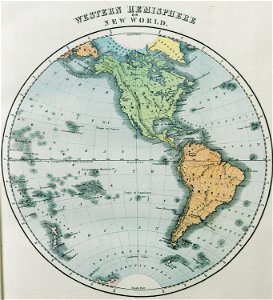 Western Hemisphere or New World - Ainsworth William Francis - 1870