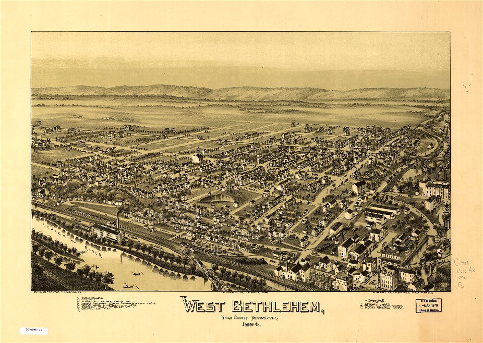 West Bethlehem, Lehigh County, Pennsylvania. LOC 76695130