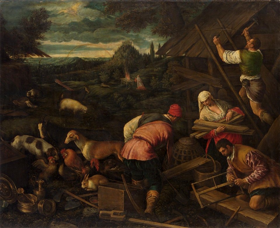 Werkstatt Leandro da Ponte, gen. Leandro Bassano - Nach der Sintflut - GG 2533 - Kunsthistorisches Museum